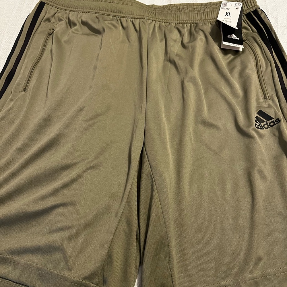 Adidas Men's olive green  Athletic Shorts